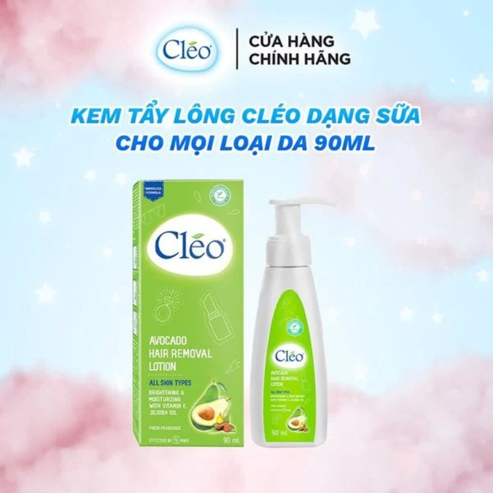 Combo Kem dưỡng trắng da toàn thân Felina từ Sữa 250g + Kem tẩy lông Cleo Avocado Hair Removal Lotion 90ml