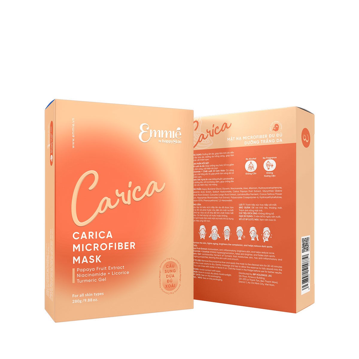 Mặt nạ Emmie Microfiber Mask 28g dưỡng ẩm làm dịu da mờ nếp nhăn