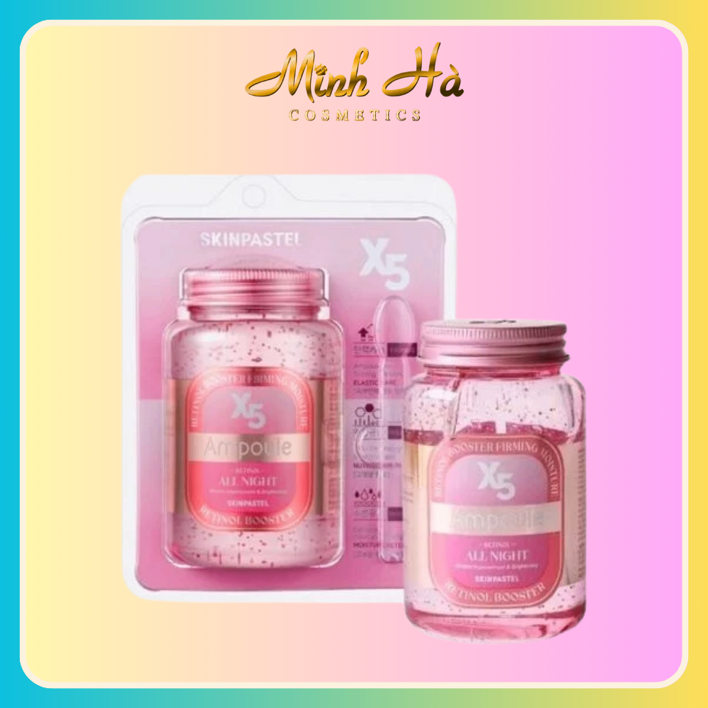 Tinh chất Skinpastel x5 Retinol All Night Ampoule 250ml giữ ẩm làm sáng đều màu da