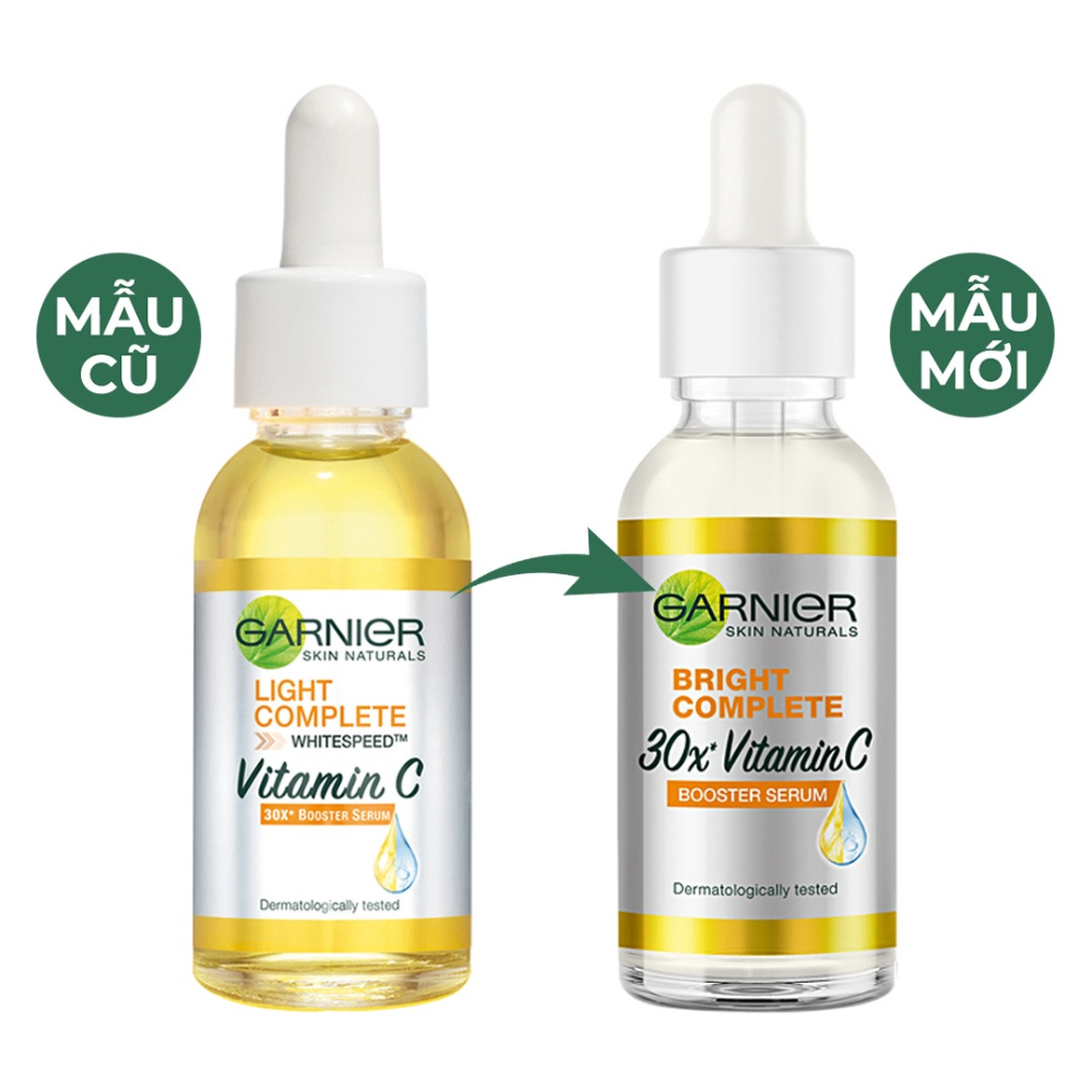 Tinh chất dưỡng trắng da mờ thâm Garnier Vitamin C 30ml
