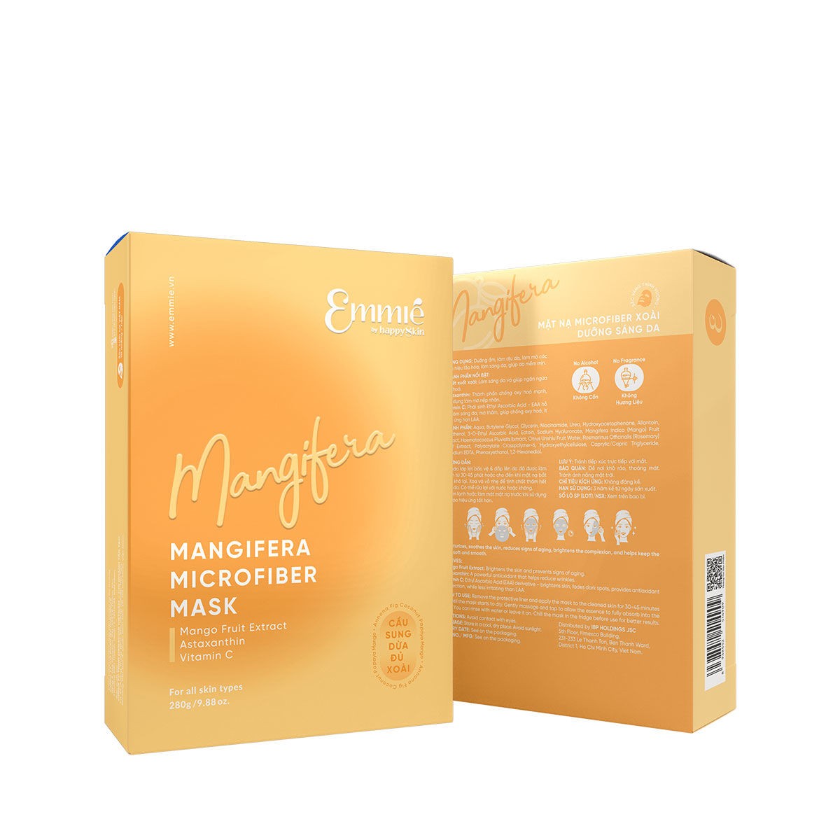 Mặt nạ Emmie Microfiber Mask 28g dưỡng ẩm làm dịu da mờ nếp nhăn