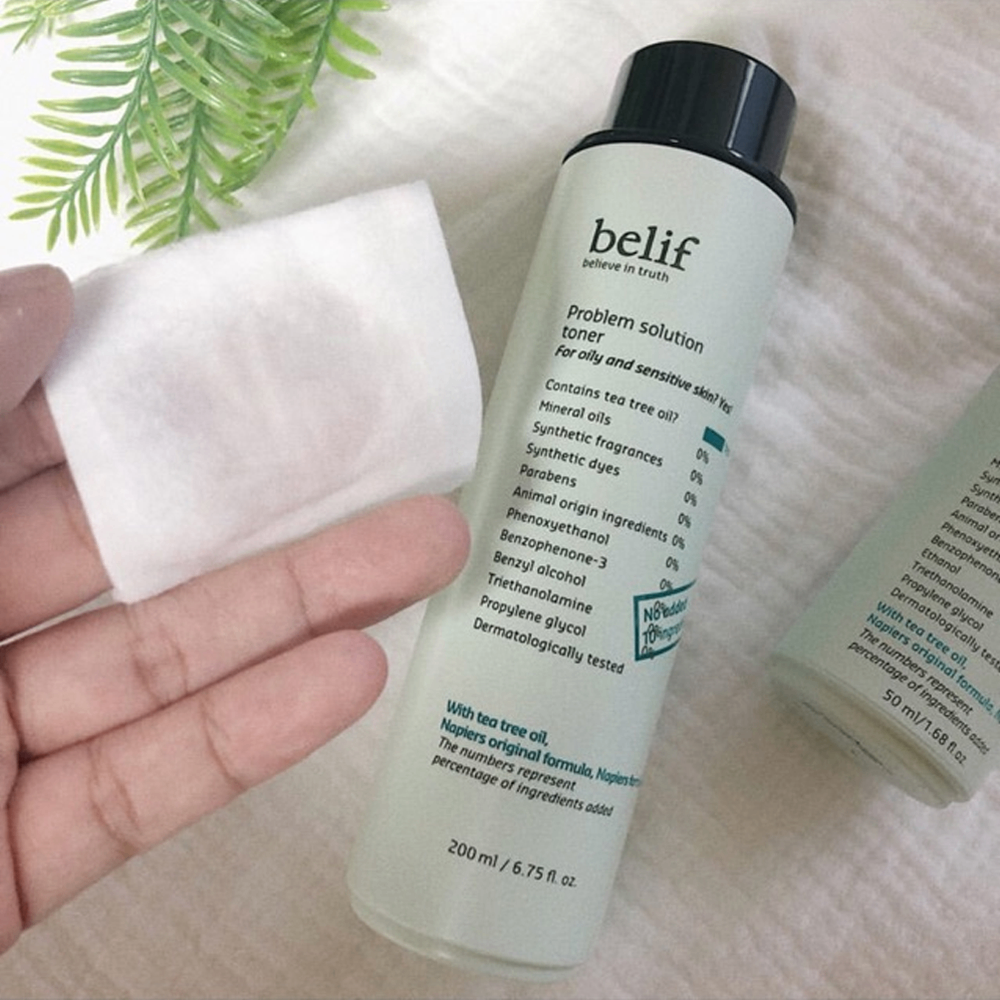 Nước hoa hồng Belif problem solution vegan toner 150ml
