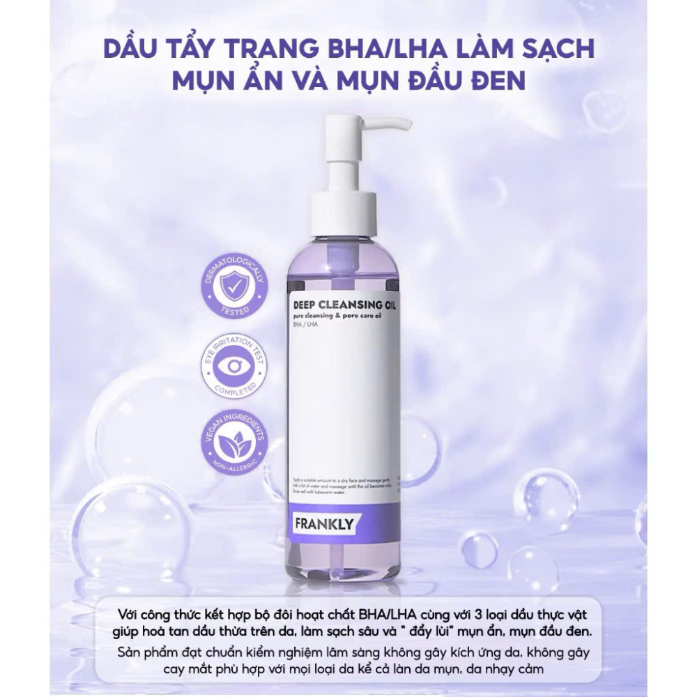 Dầu tẩy trang Frankly deep cleansing oil 200ml