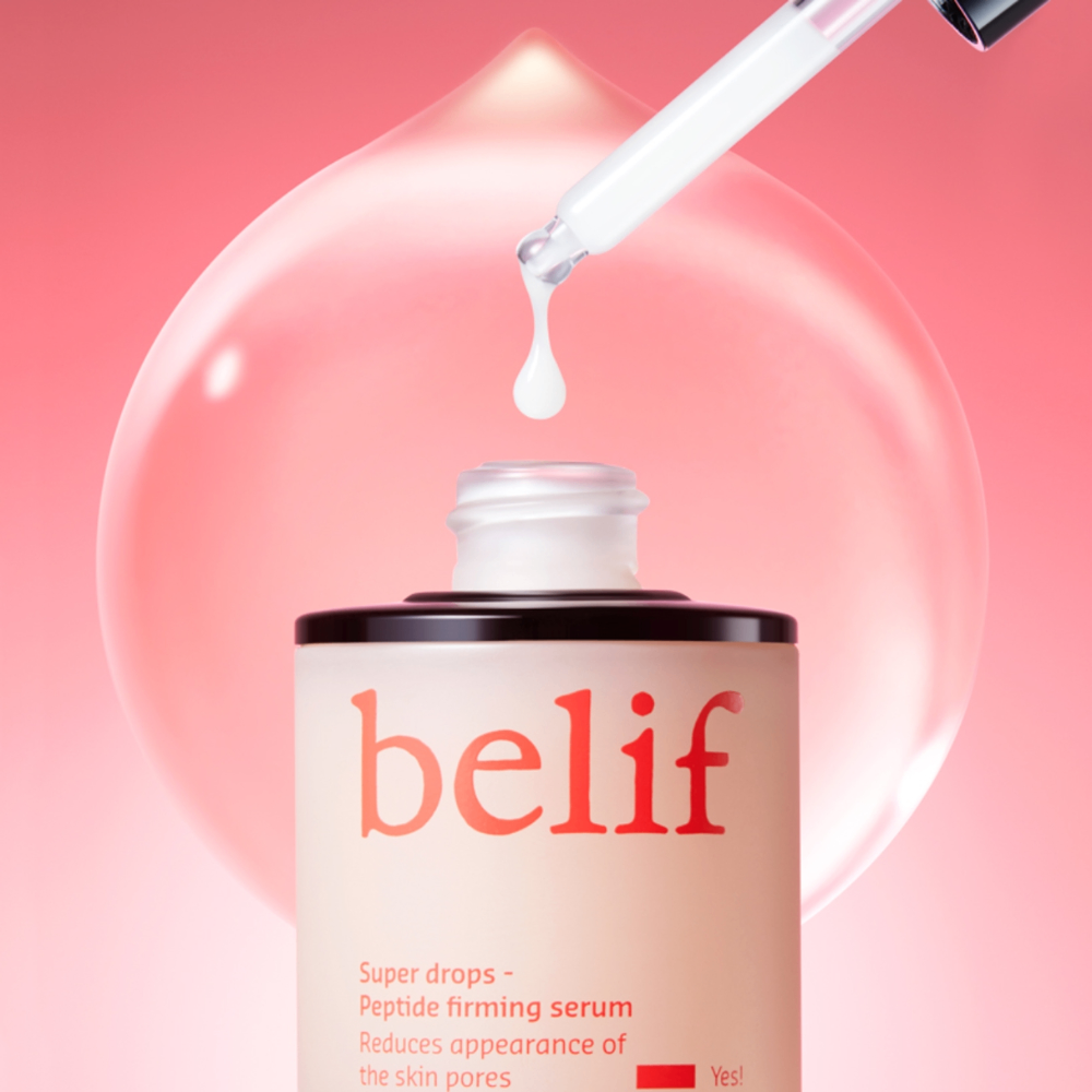 Tinh chất dưỡng da, chống lão hóa Belif peptide firming 30ml #Hồng