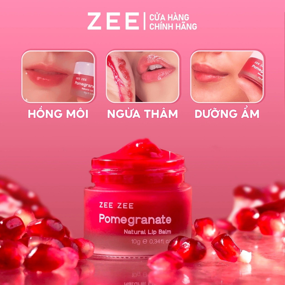 Son dưỡng môi ZEE ZEE chiết xuất lựu đỏ 10g