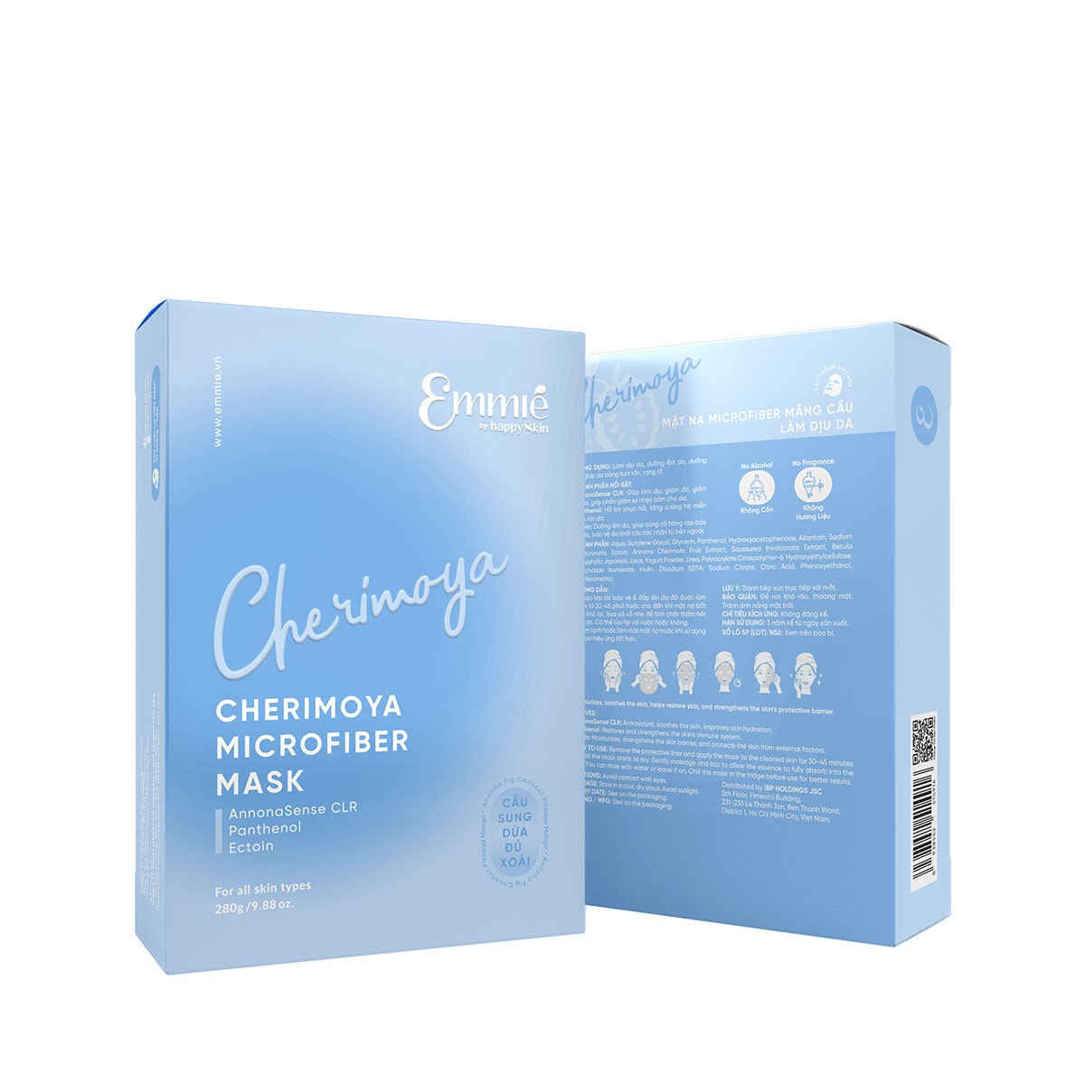 Mặt nạ Emmie Microfiber Mask 28g dưỡng ẩm làm dịu da mờ nếp nhăn