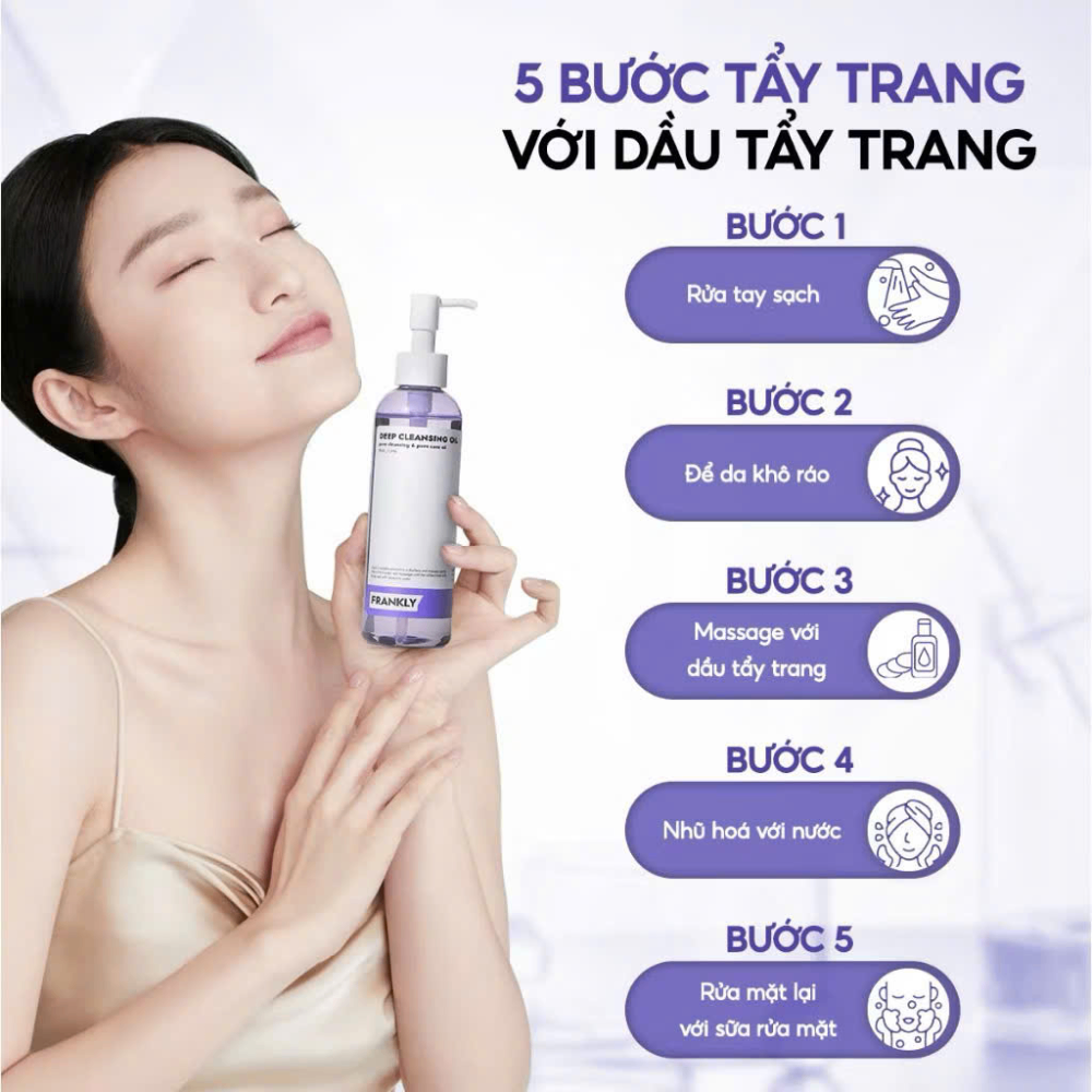 Dầu tẩy trang Frankly deep cleansing oil 200ml