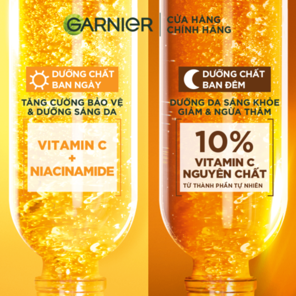 Tinh chất dưỡng trắng da mờ thâm Garnier Vitamin C 30ml
