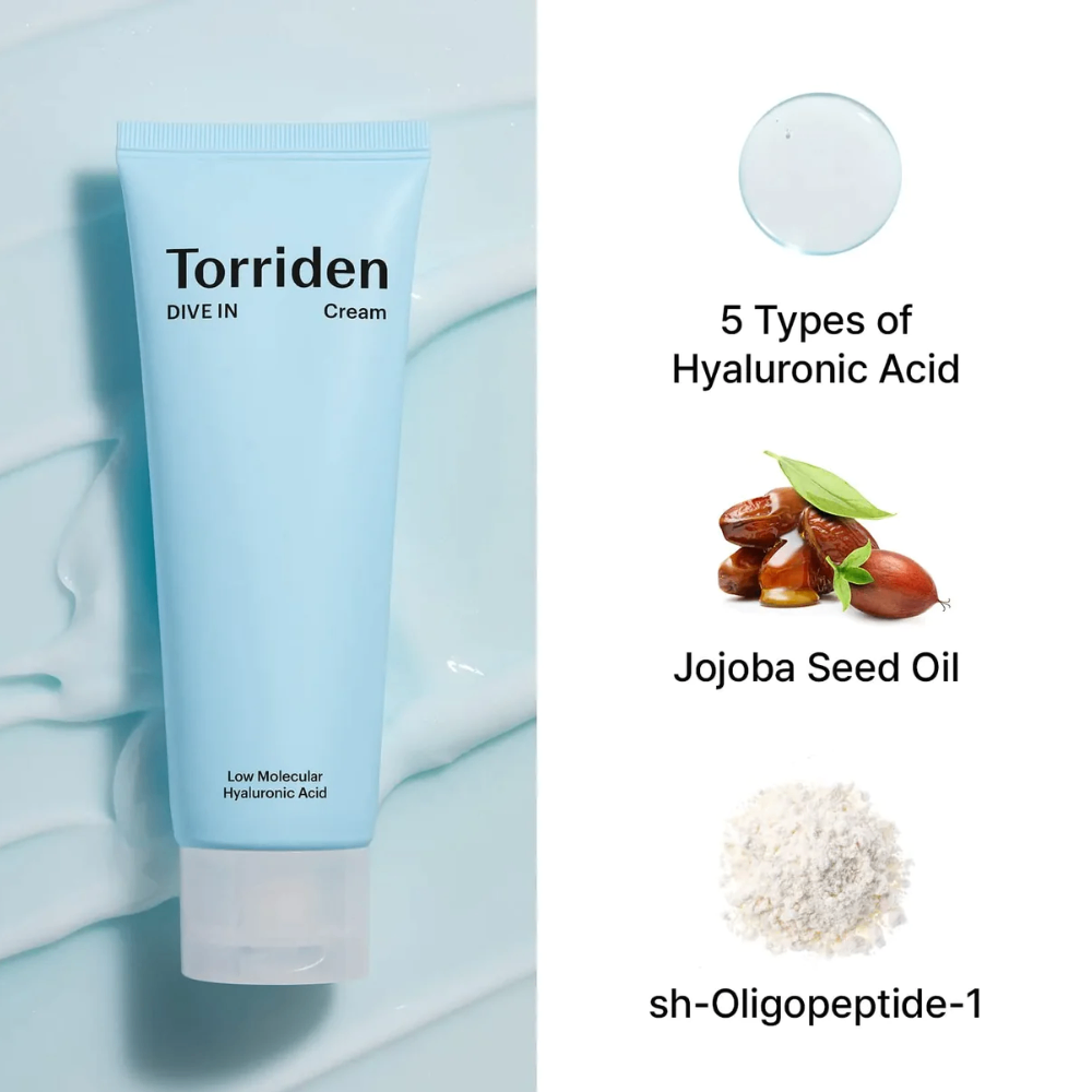 Kem Dưỡng ẩm Torriden Dive In Low Molecular Hyaluronic Acid Cream 80ml