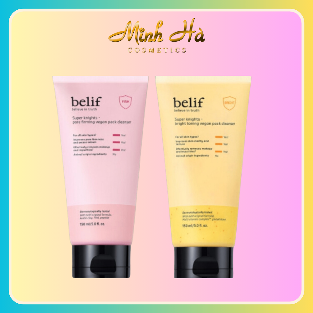 Sữa rửa mặt Belif Super Knights 150ml dưỡng da săn chắc hơn và tăng cường độ đàn hồi