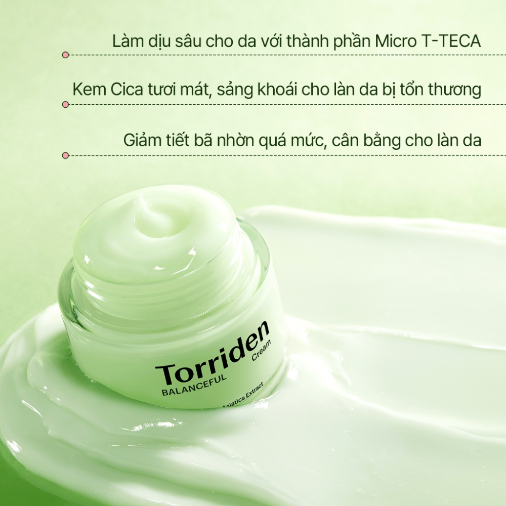 Kem dưỡng Torriden Balanceful Cica Cream 80ml