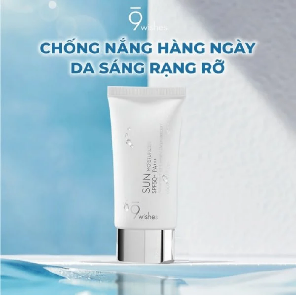 Kem chống nắng 9 Wishes Sun Moisturizer SPF50+ PA+++ 50ml