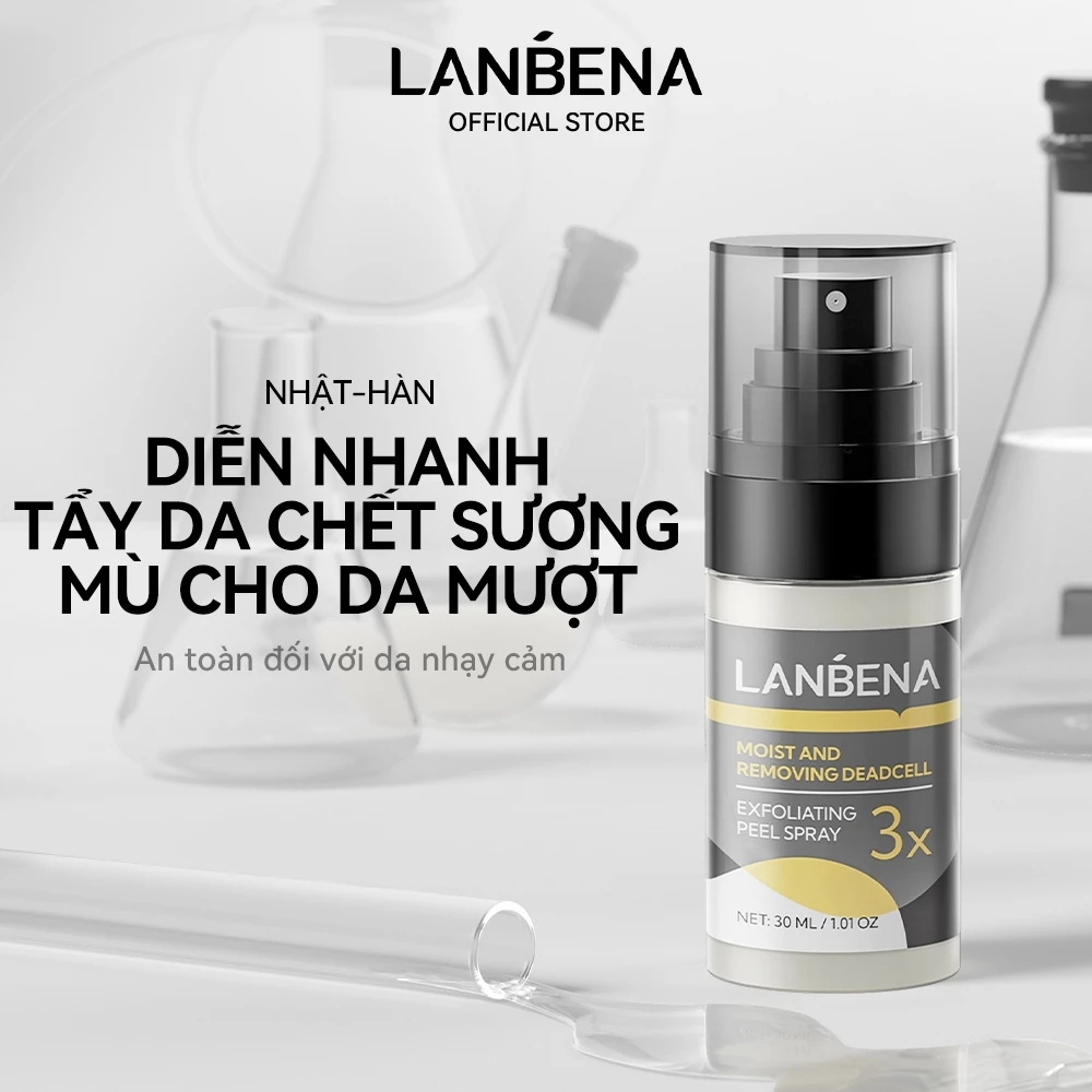 Tẩy tế bào chết dạng xịt Lanbena Exfoliating Peel Spray 3x 30ml