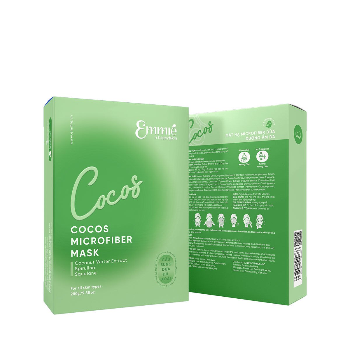 Mặt nạ Emmie Microfiber Mask 28g dưỡng ẩm làm dịu da mờ nếp nhăn