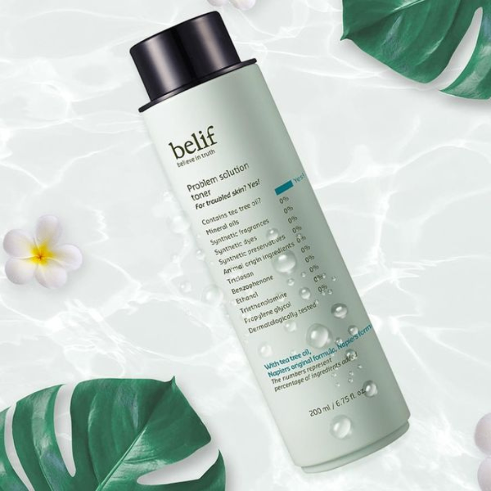 Nước hoa hồng Belif problem solution vegan toner 150ml