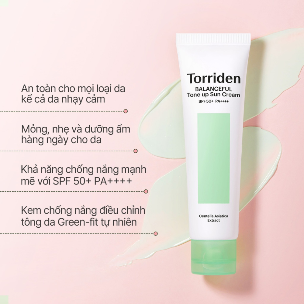 Kem chống nắng Torriden Balanceful Tone Up Sun Cream SPF50+ PA++++ 60ml
