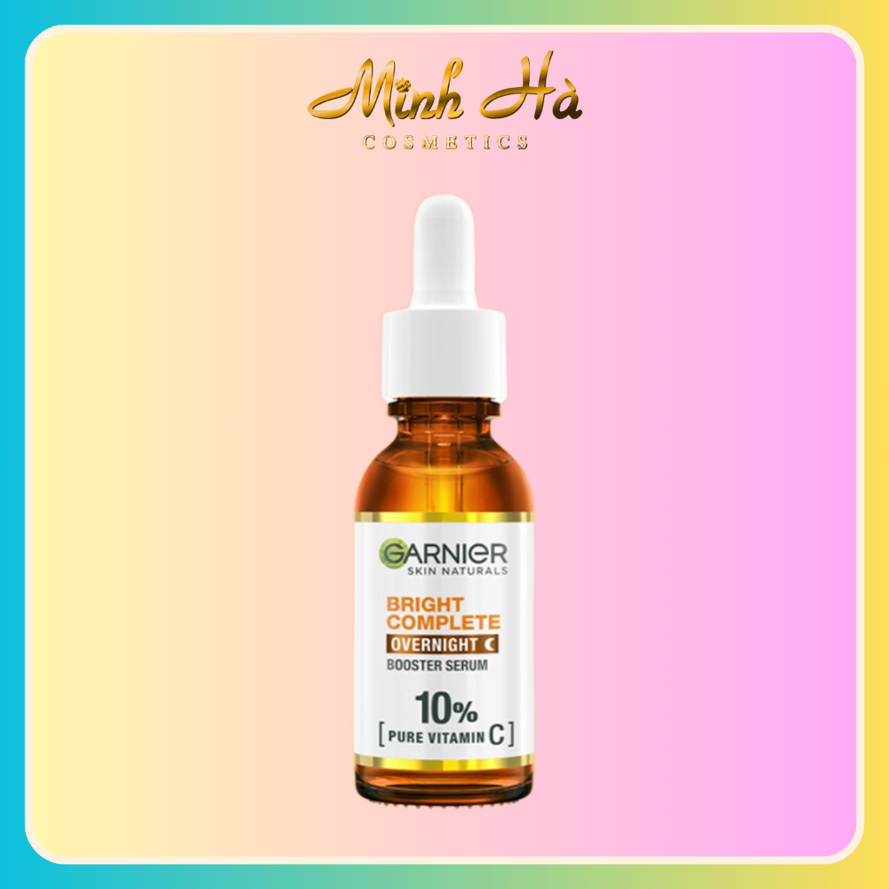 Serum GARNIER 10% Vitamin C Bright Complete Overnight Sáng Da Mờ Thâm 30ml
