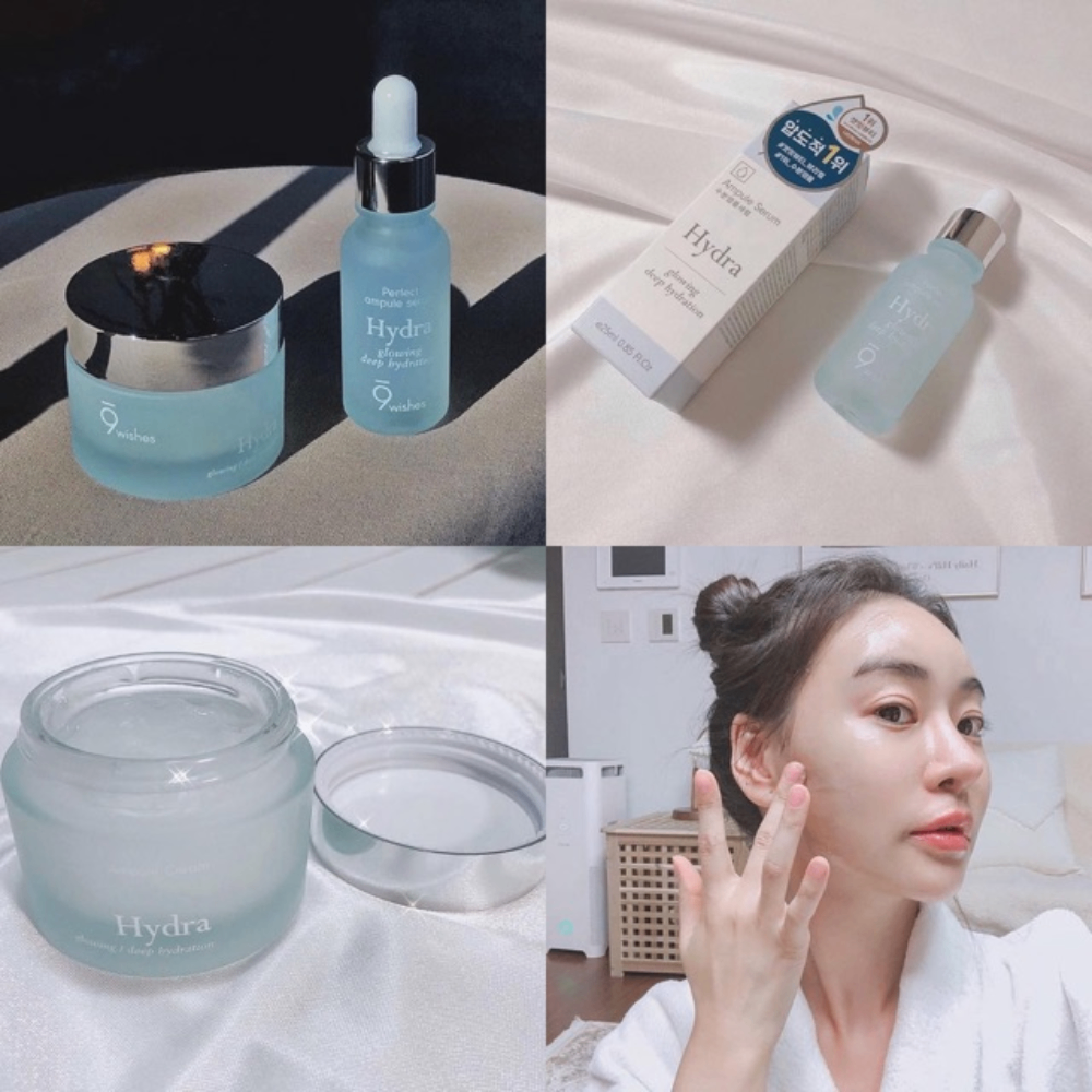 Kem dưỡng ẩm 9 Wishes Hydra Skin Ampule Cream 50ml