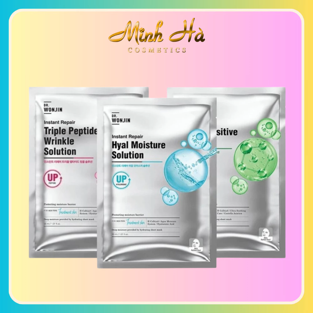 Mặt nạ giấy Wonjin Instant Repair Mask 30ml cấp ẩm phục hồi da nhanh chóng