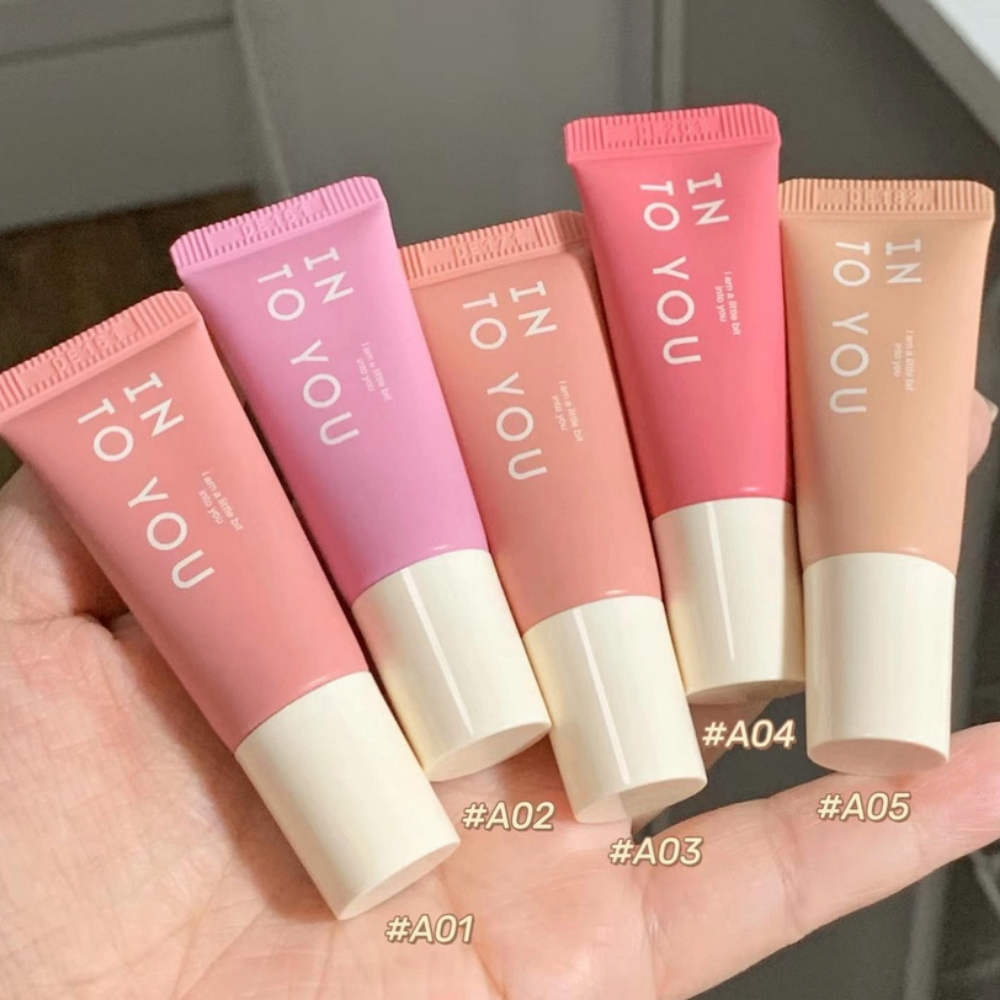 Má hồng kem INTO YOU 3g dạng tuýp bền màu lâu trôi lên màu tự nhiên
