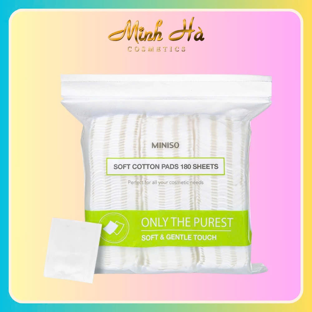 Bông tẩy trang miniso 180 miếng