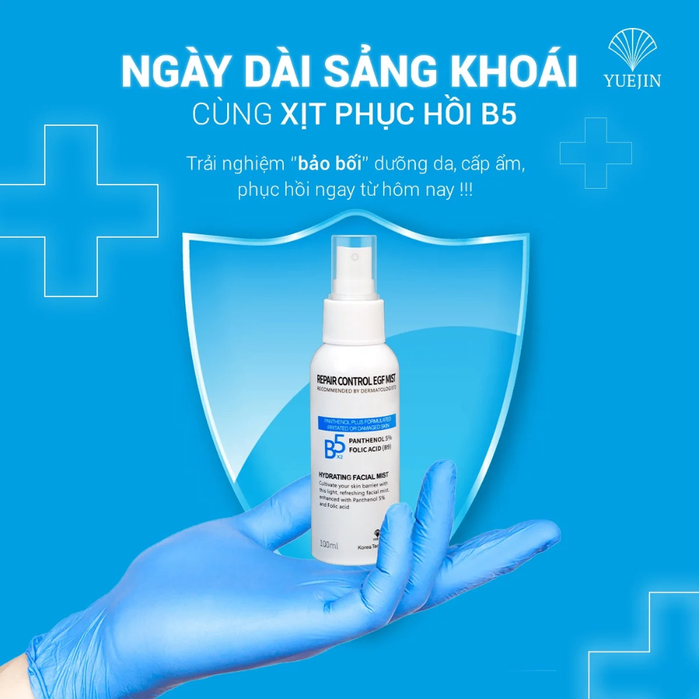 Xịt dưỡng da, phục hồi Yuejin B5 mist 100ml