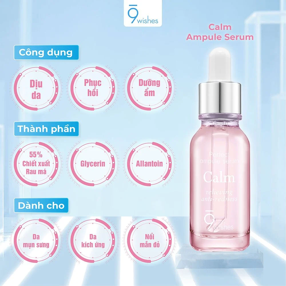 Tinh chất 9 Wishes Calm Ampule Serum 25ml