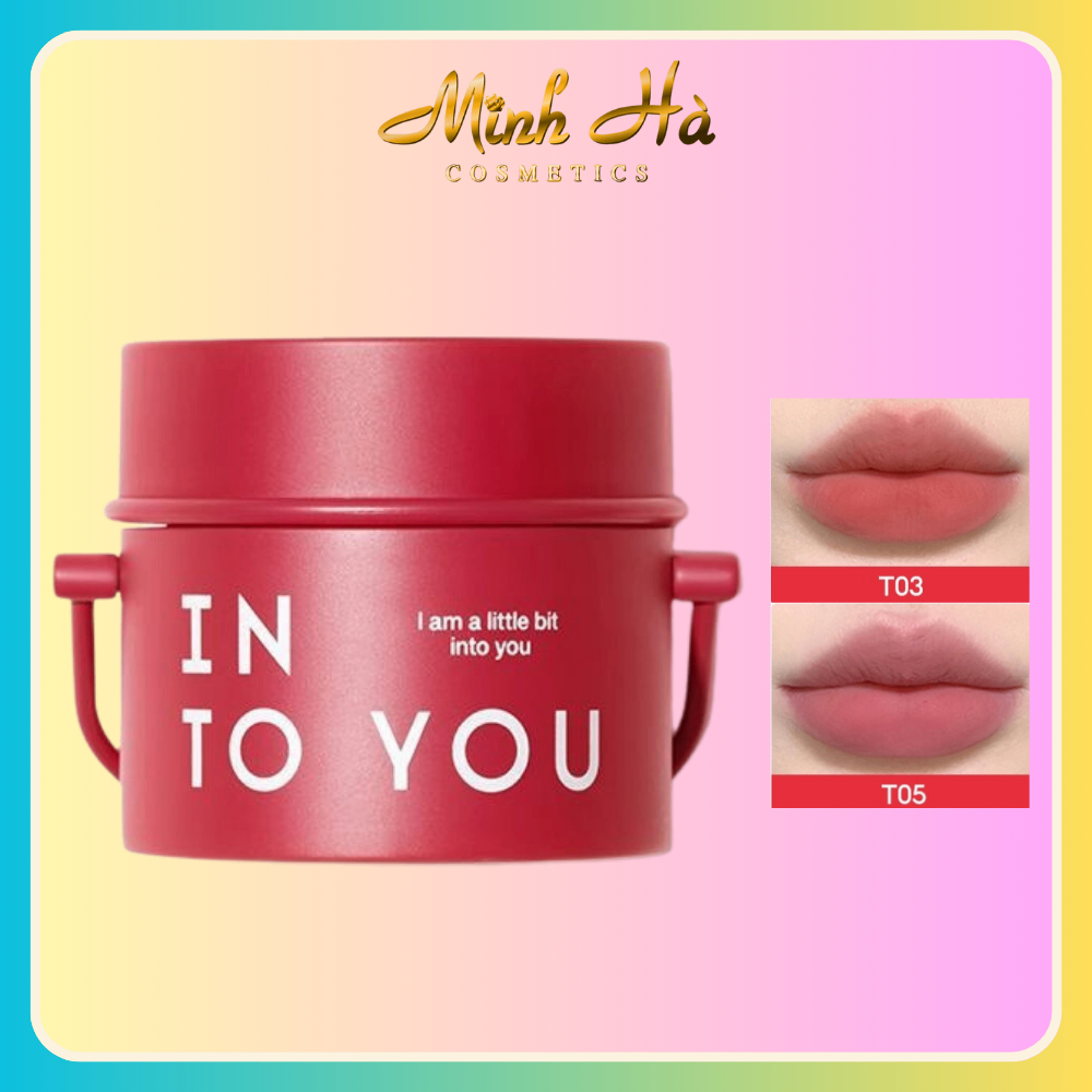 Son bùn hũ thùng sơn Into You 6g lì làm đều màu môi