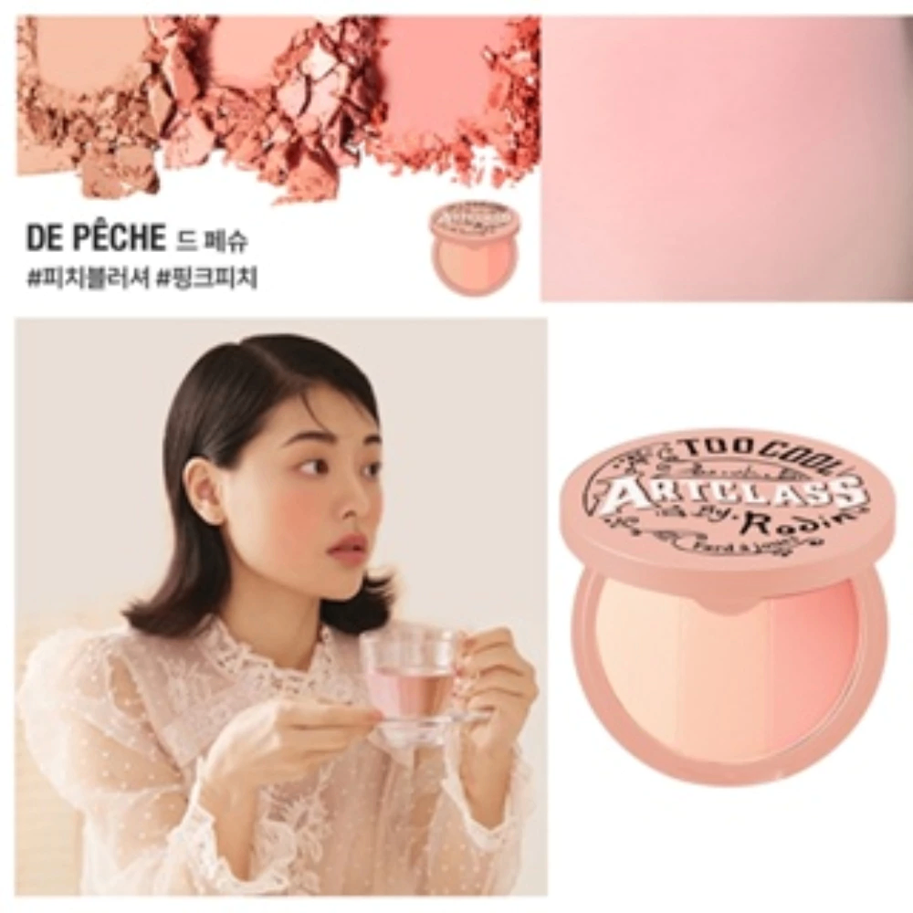 Phấn má hồng Too Cool For School Artclass By Rodin Blusher 9.5g 3 màu bột phấn siêu mịn kiềm dầu