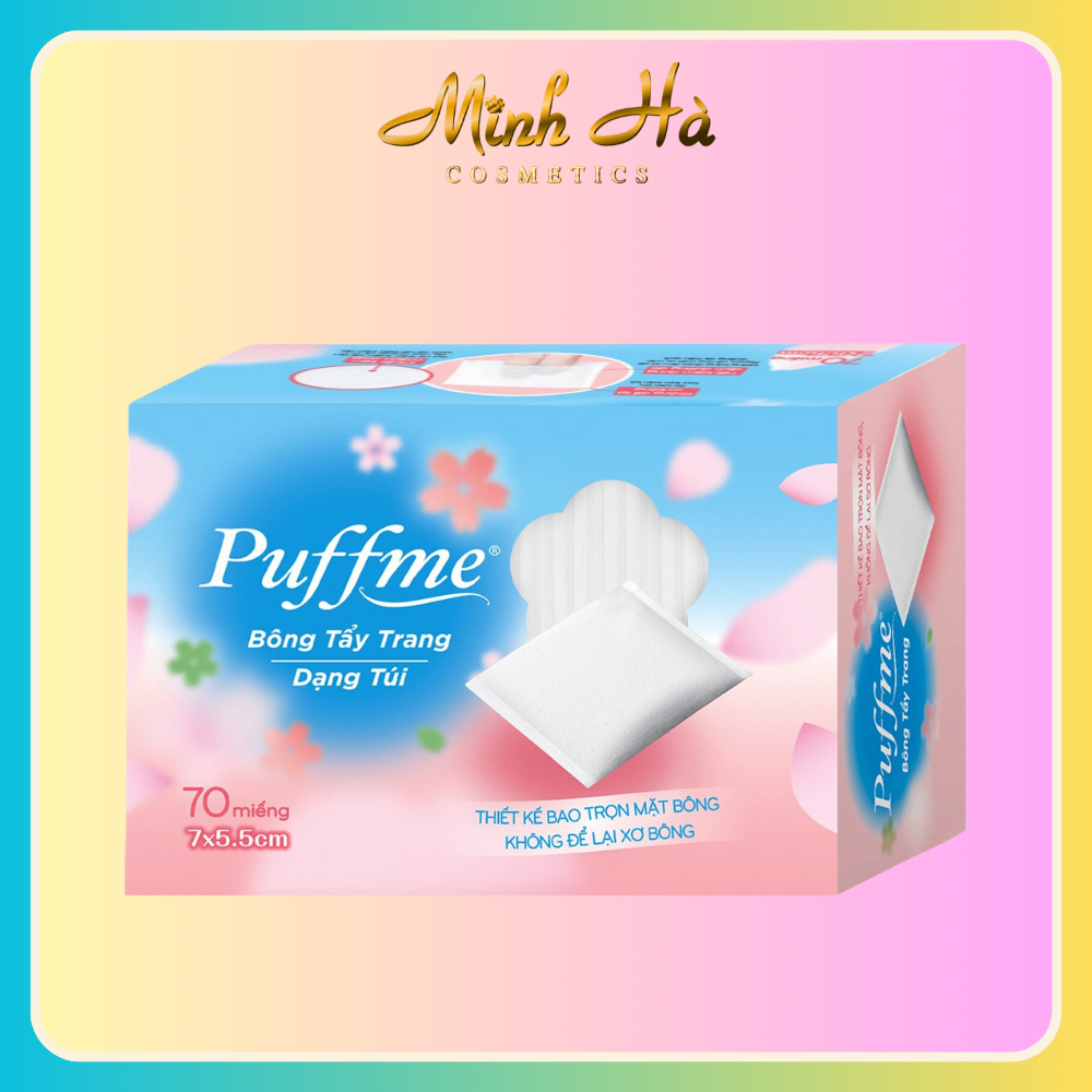 Bông tẩy trang PUFFME dạng túi 70 miếng