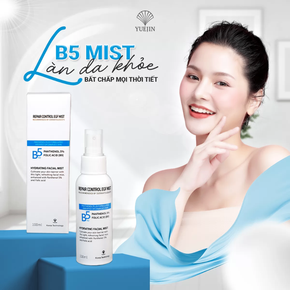 Xịt dưỡng da, phục hồi Yuejin B5 mist 100ml