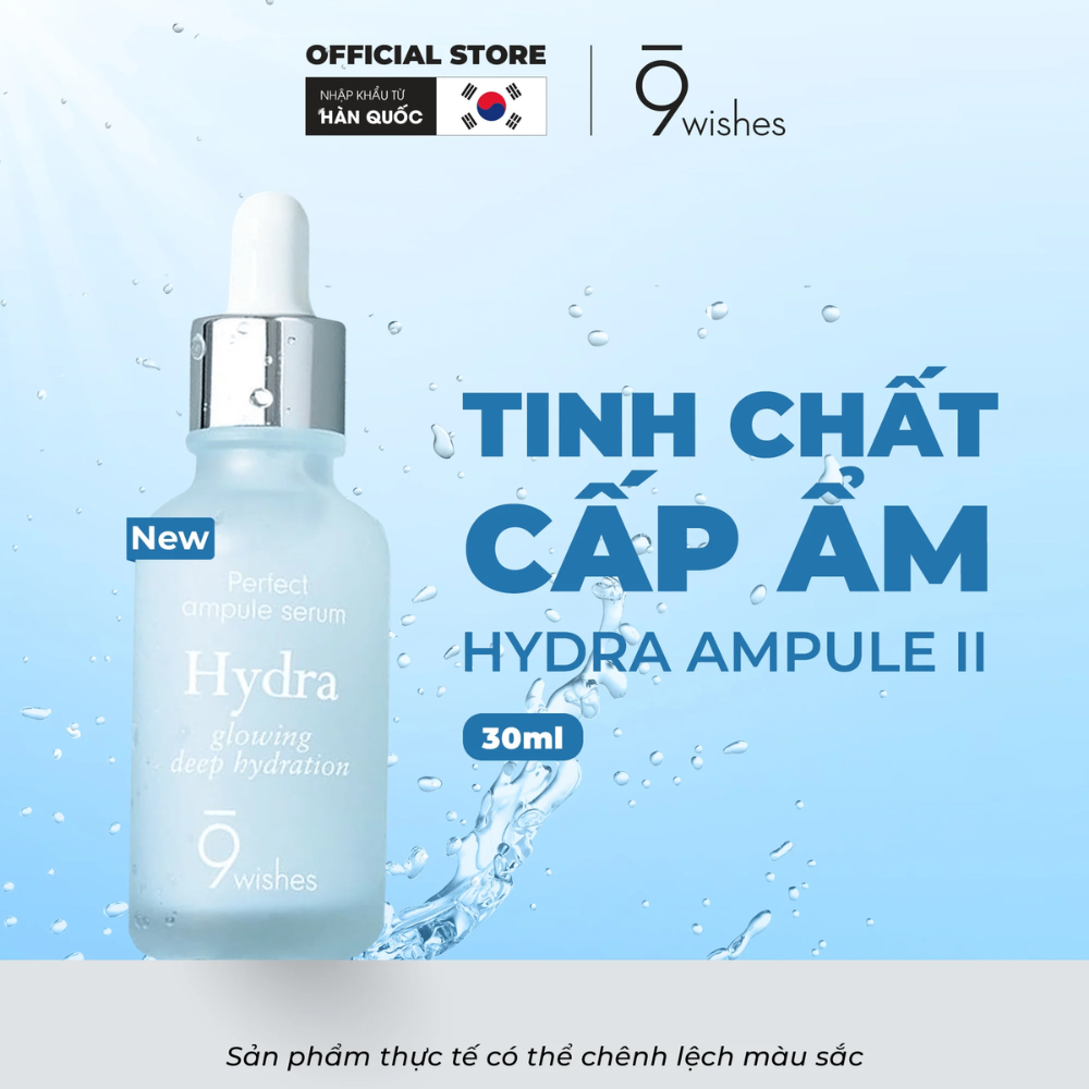 Tinh Chất Dưỡng Ẩm 9 Wishes Hydra Skin Ampule Serum 30ml