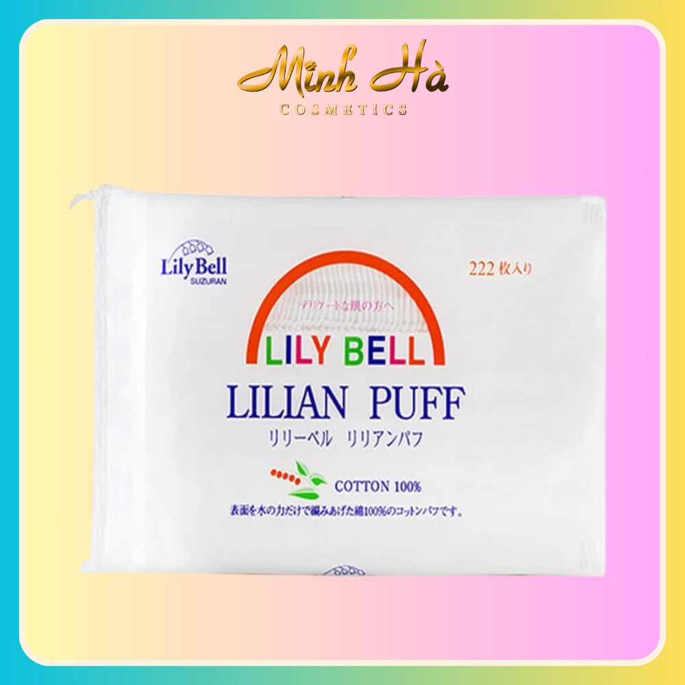 Bông tẩy trang Lily Bell 100% Cotton 222 miếng