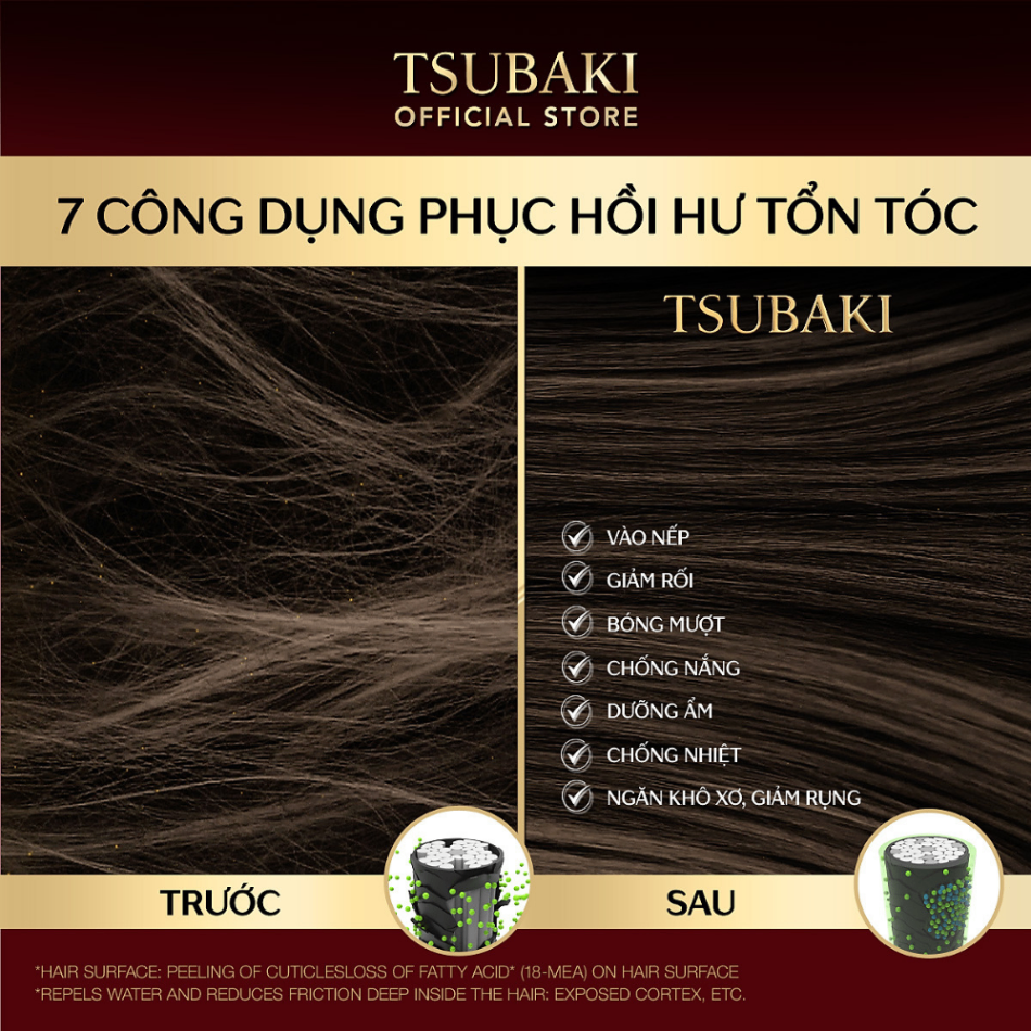 Sữa dưỡng tóc 3 trong 1 Tsubaki Hair Milk 100ml