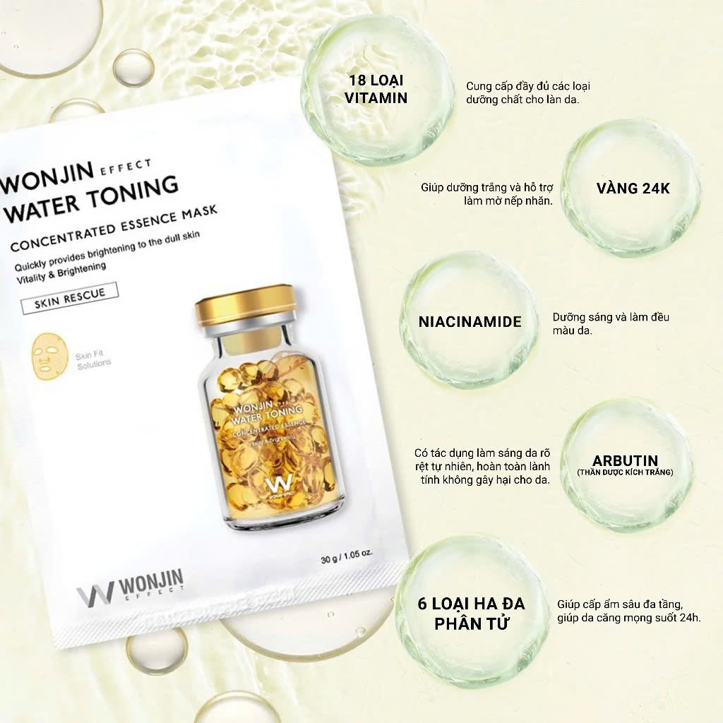 Mặt nạ Wonjin Effect Concentrated Essence Mask 30g cấp ẩm làm dịu da