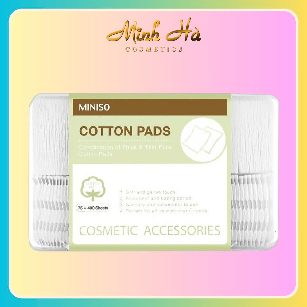 Bông tẩy trang miniso 475