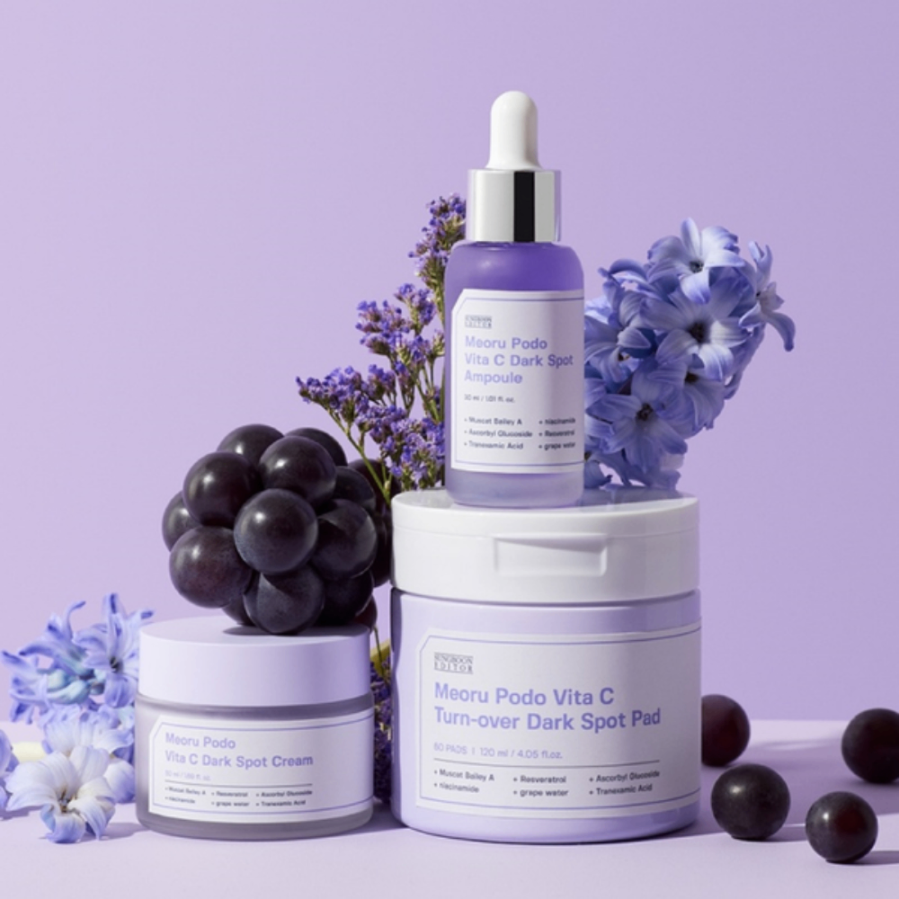 Tinh Chất Nho Đen Sungboon Meoru Podo Vita C Dark Spot Ampoule 30ml