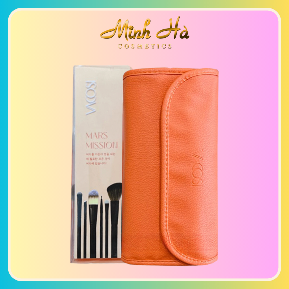 Bộ cọ 14 cây Vacosi (Ví cam) lông cọ mềm mại và phù hợp cho từng vùng makeup