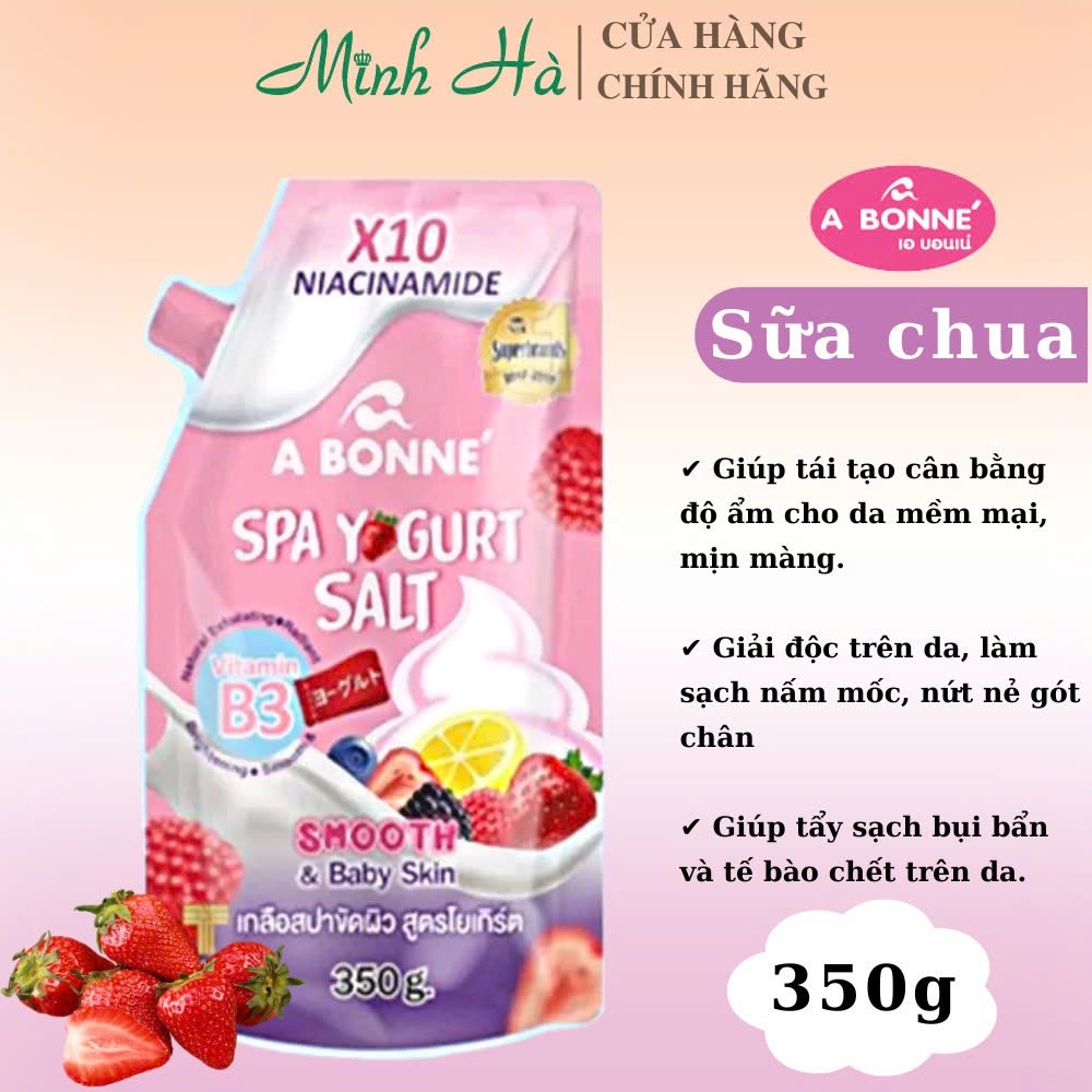 Muối tắm sữa bò tẩy tế bào chết A Bonne Spa Milk Salt 350g Thái Lan
