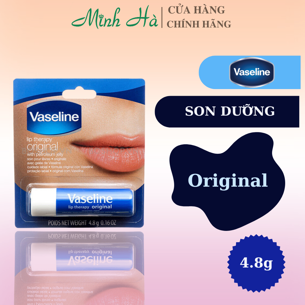 Son dưỡng môi Vaseline Lip Therapy 4.8g dưỡng môi dịu nhẹ và mềm mại tự nhiên
