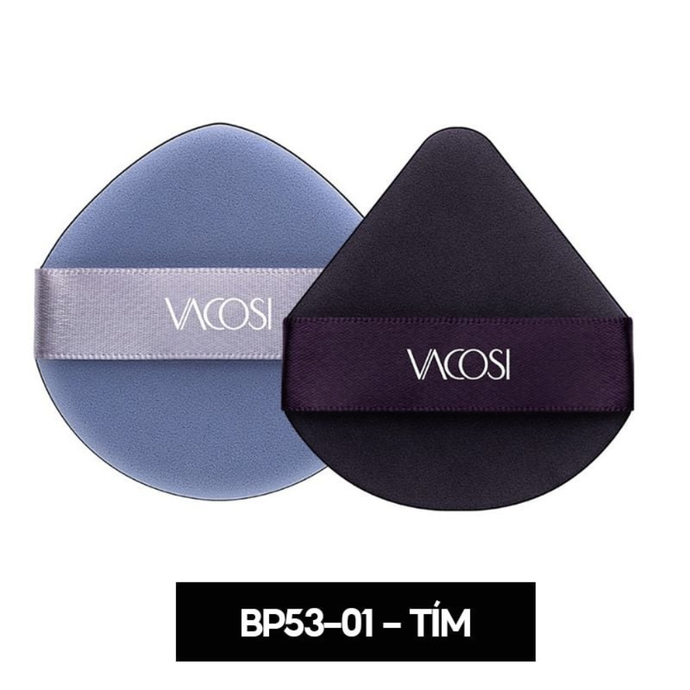Bông phấn cushion Vacosi BP53 bông phấn siêu mềm mịn có thể sử dụng cả 2 mặt