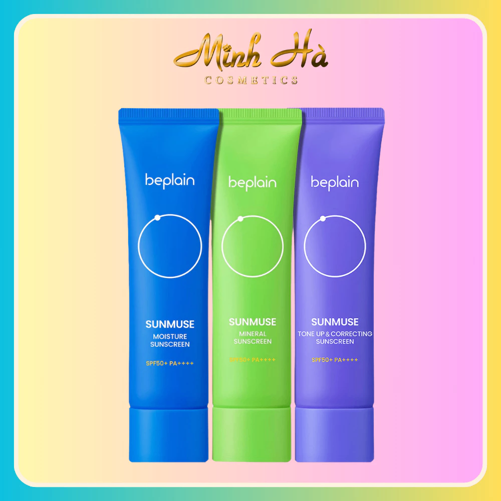 Kem chống nắng Beplain 50ml thuần chay cho các loại da khác nhau