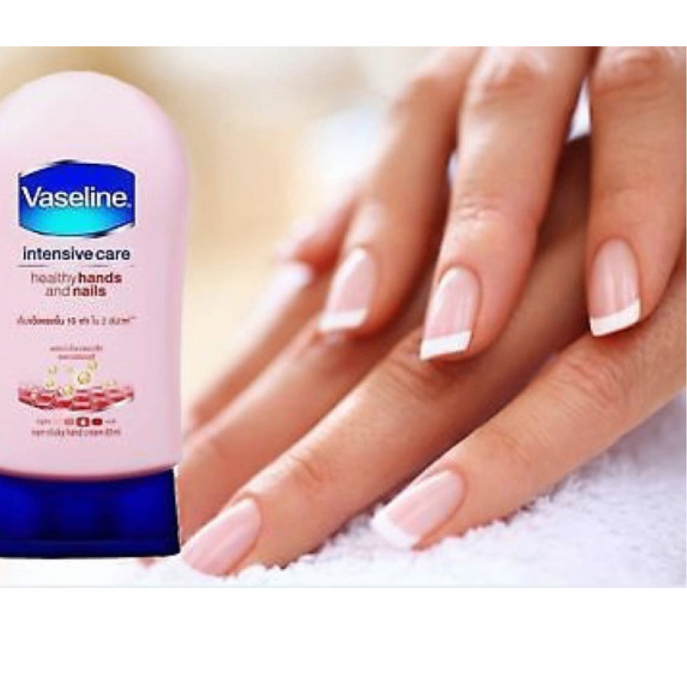 Kem dưỡng da tay và móng Vaseline Healthy Hands and Nails 85ml giúp da tay mịn màng, móng tay khỏe