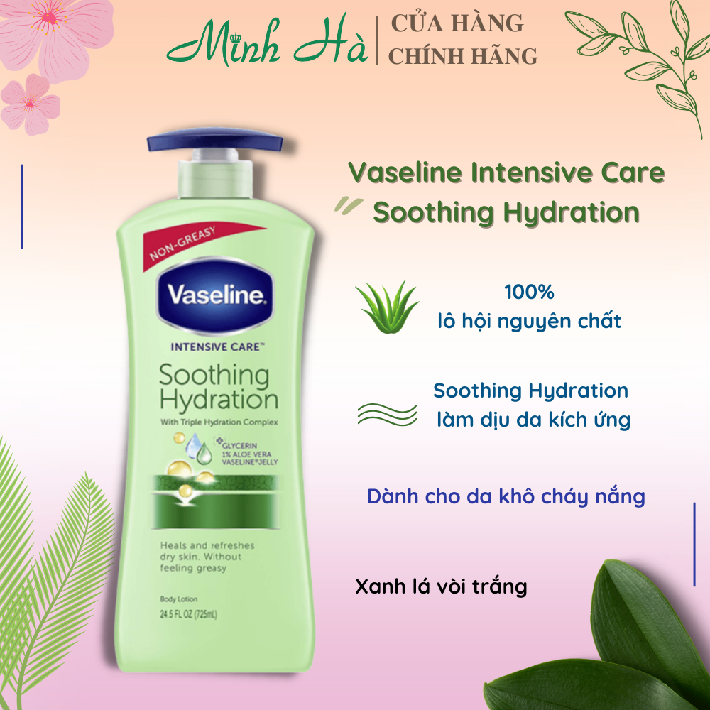 Sữa dưỡng thể Vaseline Healthy White UV Lightening Body Lotion 725ml giúp dưỡng trắng dưỡng ẩm phù hợp cho mọi loại da