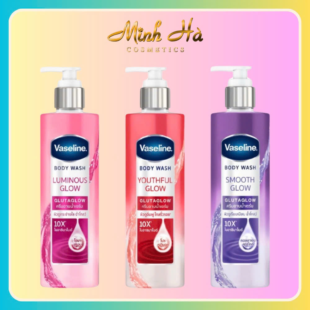 Sữa tắm trắng da Vaseline Body Wash GlutaGlow 10x 425ml cho da ẩm mượt, căng bóng