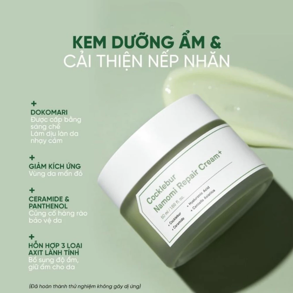 Sungboon Kem dưỡng phục hồi Cocklebur Namomi Repair Cream+ 50ml