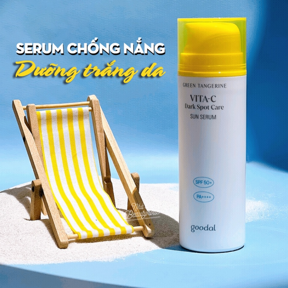 Tinh Chất Chống Nắng Goodal Green Tangerine Vita C Dark Spot Care Sun Serum 50ml
