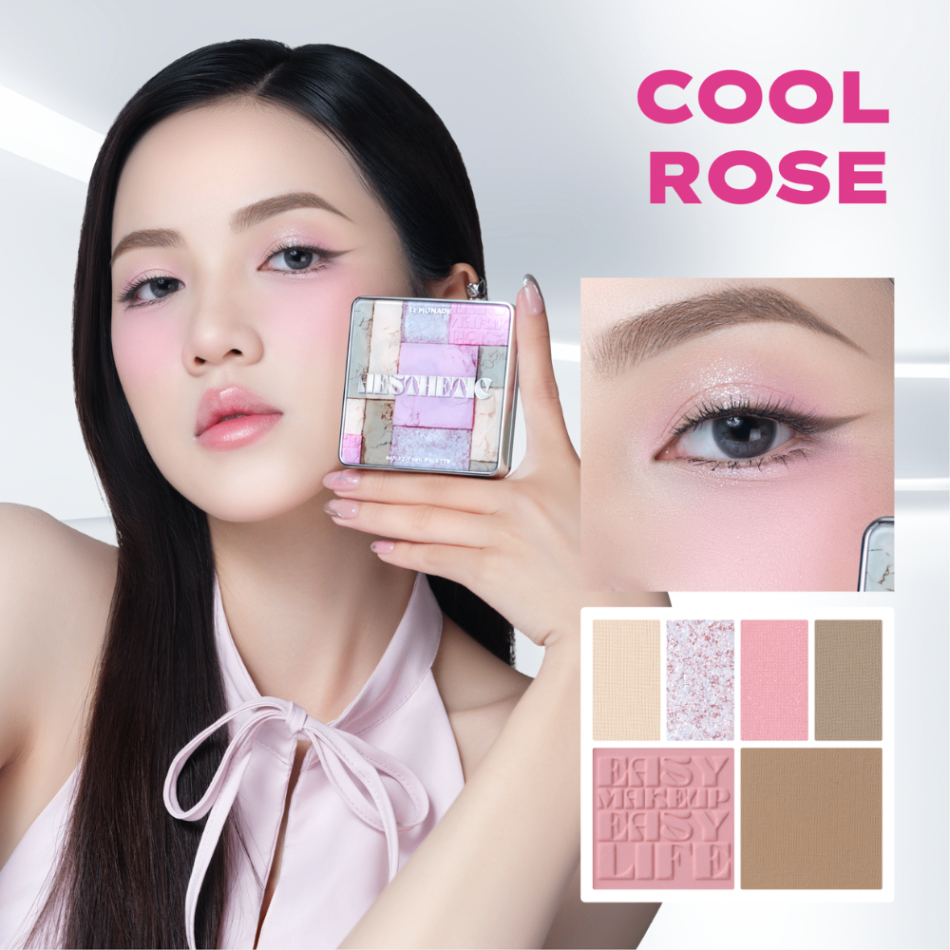 Phấn mắt Lemonade Aesthetic Multi-task Palette 10.8g chất phấn mịn lì lên màu chuẩn