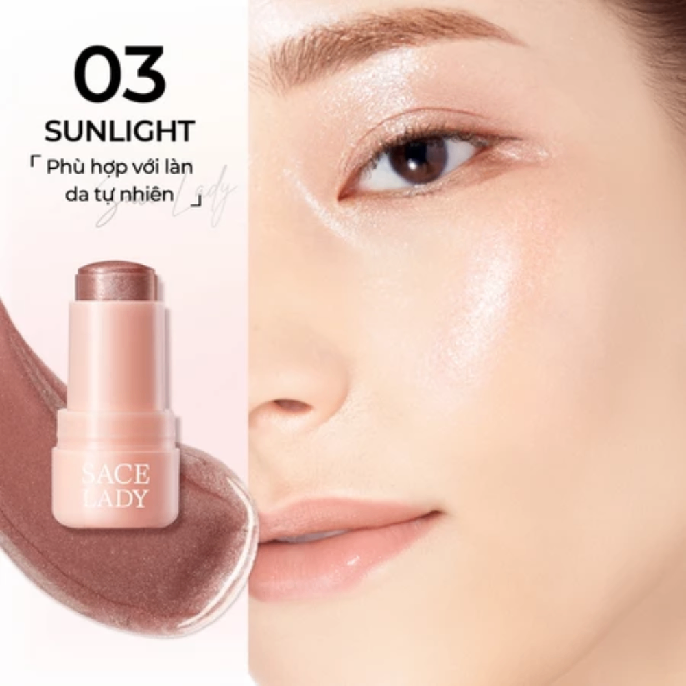 Thỏi bắt sáng Sace Lady Cooling Jelly Highlighter Stick 8g kết cấu thạch lâu trôi