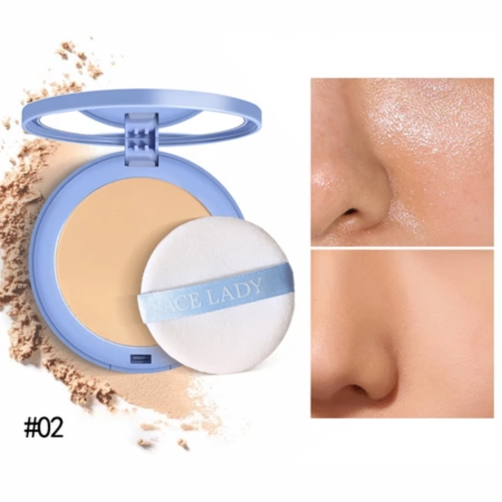 Phấn phủ nén Sace Lady Lasting Waterproof Pressed Powder 10g kiểm soát dầu dễ tán